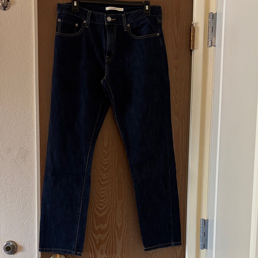 Levi's Women's Dark Blue Middy Straight Leg Jeans